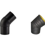 Phân Phối Phụ Kiện Ống Nhựa PE Gân Thành Đôi Bình Minh - Co 45 Gân