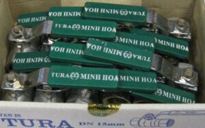 Báo Giá Van Bi Mạ Crom Tay Gạt TURA DN32, DN40, DN50, DN65 Minh Hòa Chính Hãng Mới Nhất