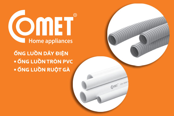 [Bảng Giá] Ống Luồn Dây Điện PVC - Chính Hãng COMET