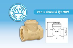 Bảng Giá Van Đồng 1 Chiều Lá Lật MBV Minh Hòa [Giá Tốt]