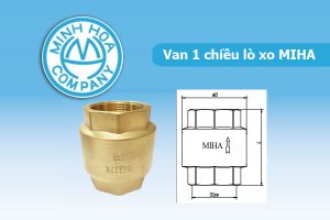 [Cập Nhật Giá] Van 1 Chiều Đồng Lò Xo MIHA Minh Hòa