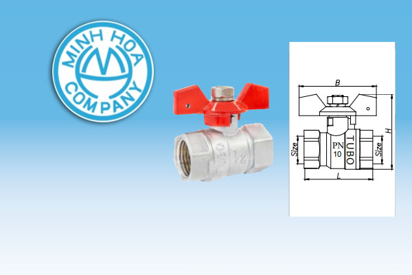 [CẬP NHẬT] Đơn Giá Van Bi Hợp Kim Tay Bướm TUBO PN10