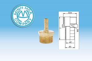 [Bảng Giá] Nối Nhanh Ống Mềm Đồng - Ren Ngoài - Phụ Kiện Minh Hòa