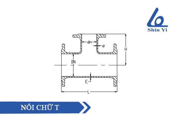 Cấu tạo cút nối chữ T thương hiệu Shinyi