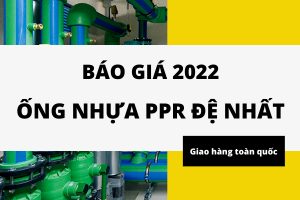 Cập nhật đơn Giá Ống Nhựa PPR Đệ Nhất 2022 chi tiết