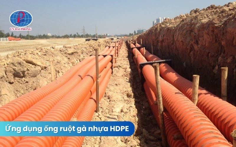 Ứng dụng của ống ruột gà HDPE