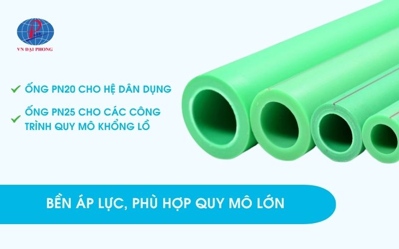 Bền áp lực, phù hợp quy mô lớn